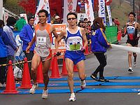 2012年福知山マラソンで和田選手がアジア新記録＆日本最高記録達成のゴール